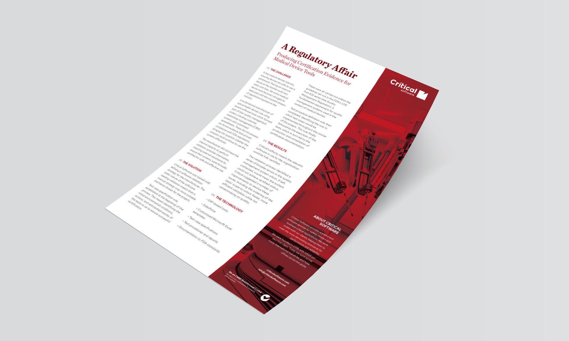 Producing Certification Evidence for Medical Device Tools